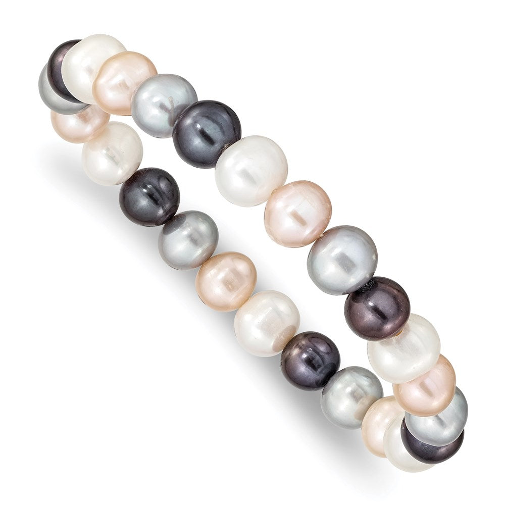 Genuine;Dyed;Freshwater cultured pearl;Stretch