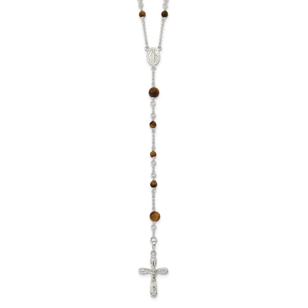 Sterling silver;Tigers eye
