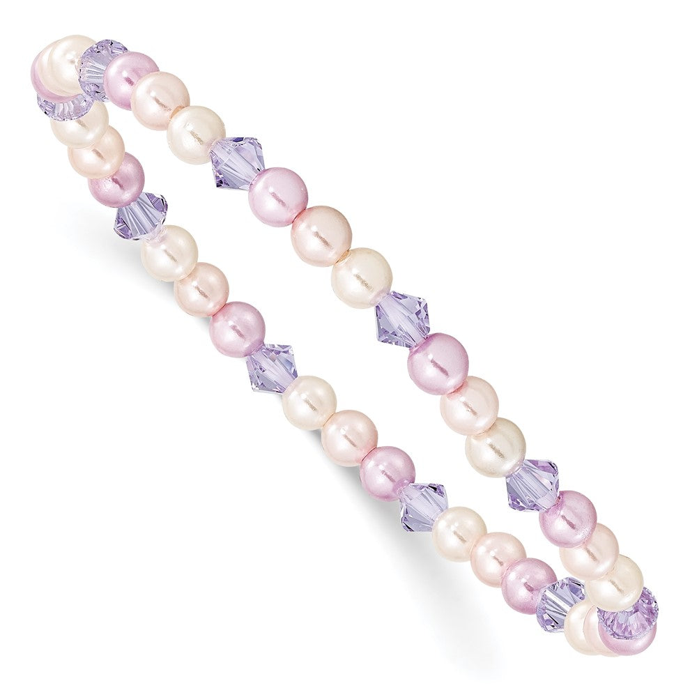 Crystal;Pink;Purple;Shell pearl;Stretch