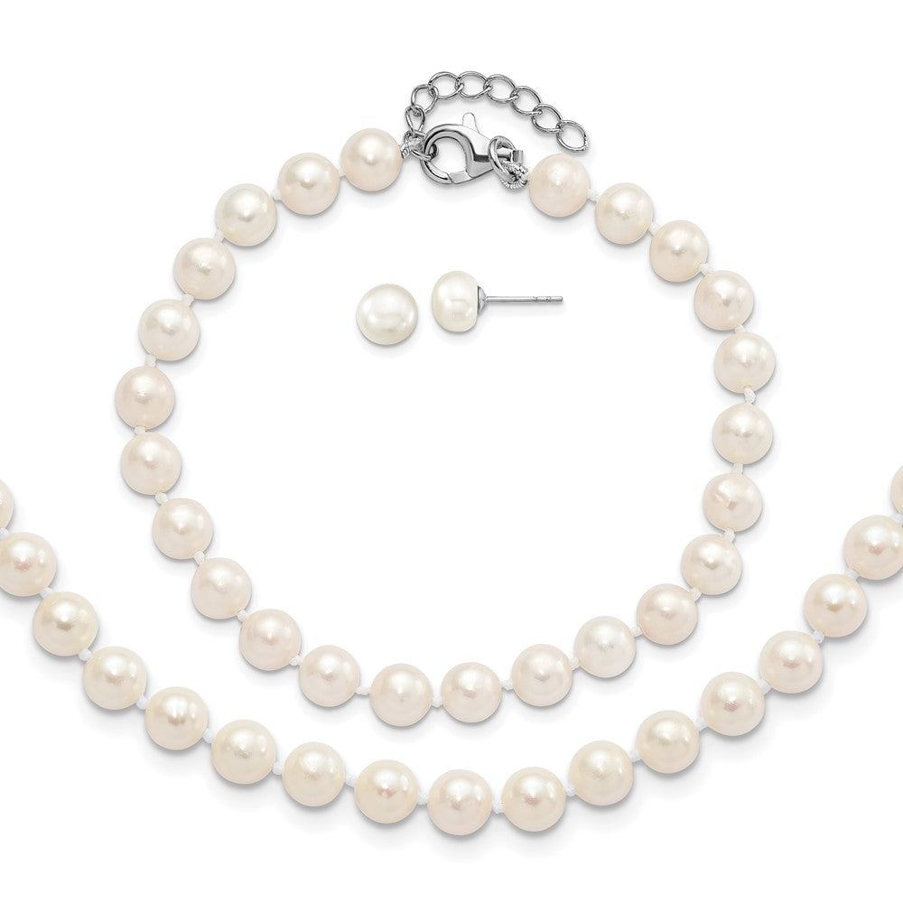 Polished;Post;Sterling silver;Freshwater cultured pearl;Fancy lobster