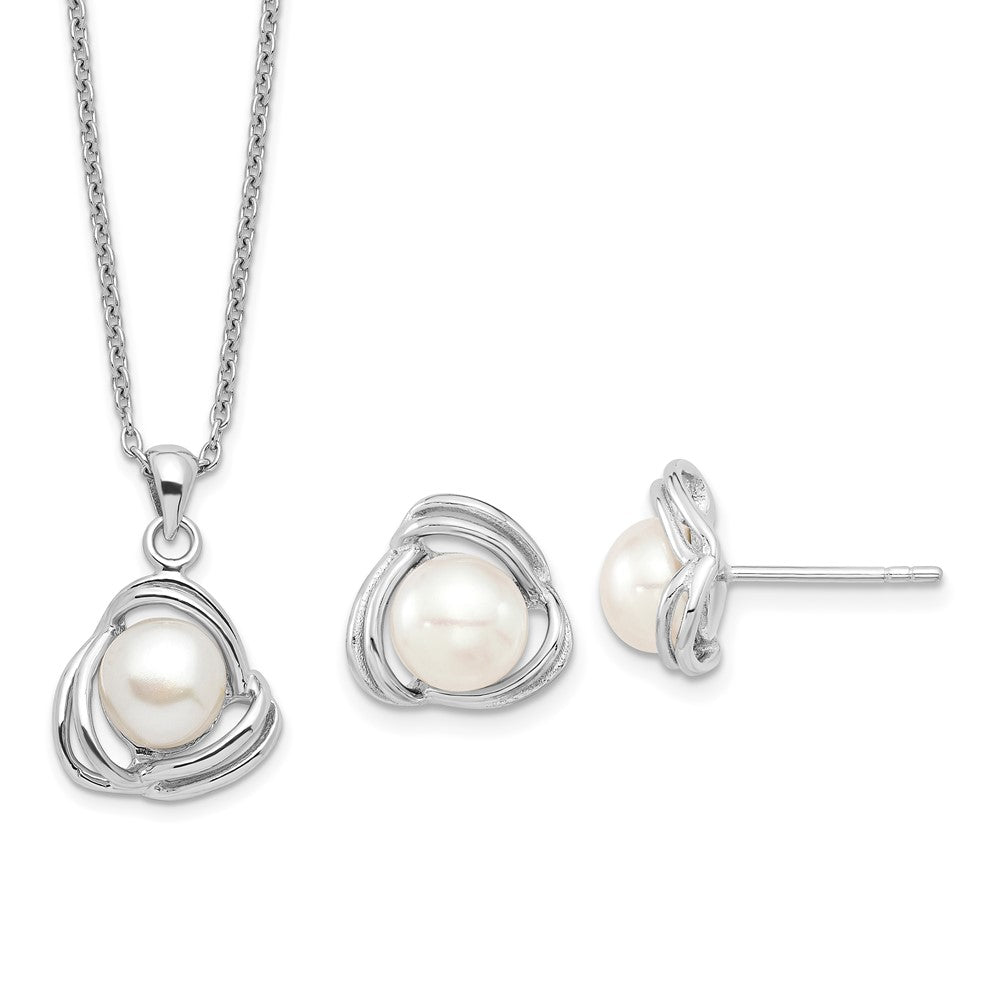 Polished;Post;Lobster;Sterling silver;Freshwater cultured pearl