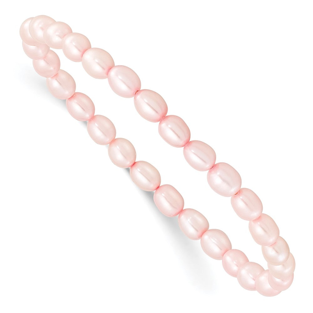 Polished;Freshwater cultured pearl;Stretch