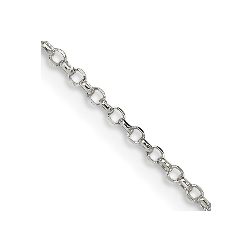 Diamond-cut;Polished;Spring Ring;Sterling silver;Cable chain