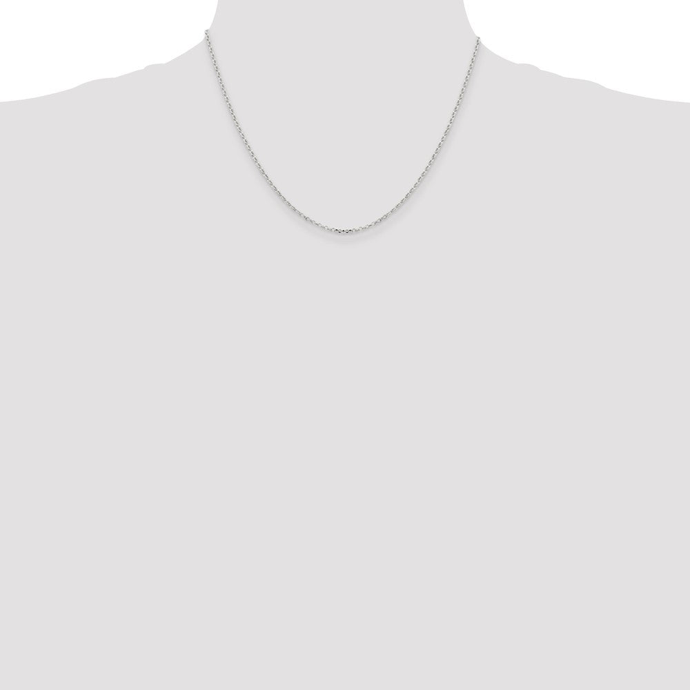 Sterling Silver 1.75mm Diamond-cut Cable Chain