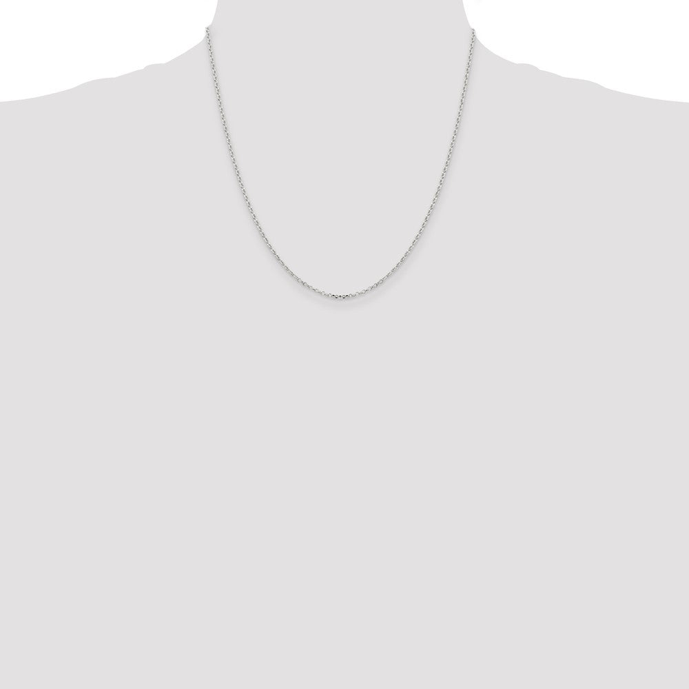 Sterling Silver 1.75mm Diamond-cut Cable Chain