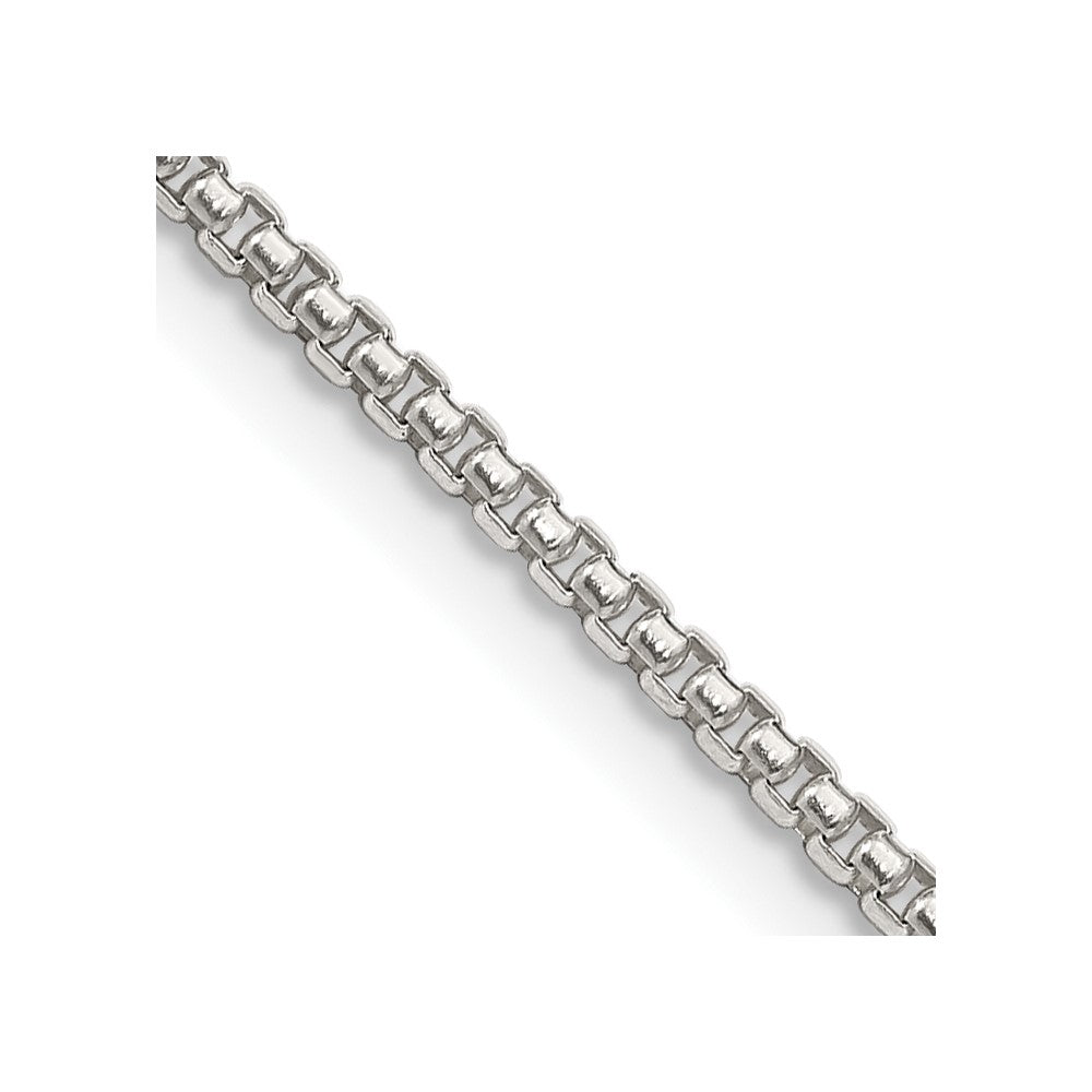 Sterling silver;Fancy lobster;Box chain;Half Round