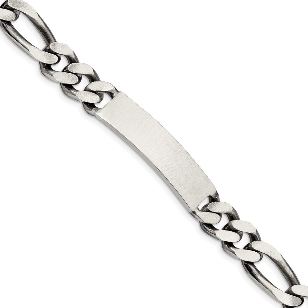 Casted;Engravable;Antique finish;Lobster;Sterling silver