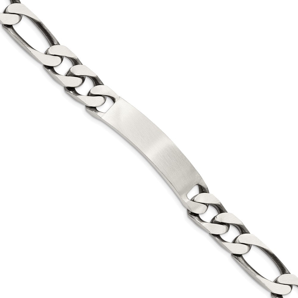 Casted;Engravable;Antique finish;Lobster;Sterling silver