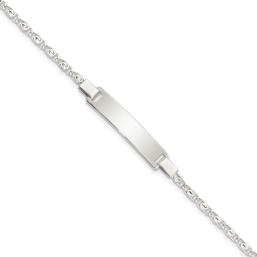 Polished;Engravable;Spring Ring;Sterling silver