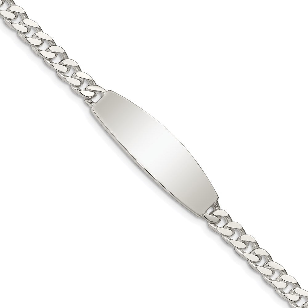 Polished;Engravable;Lobster;Sterling silver