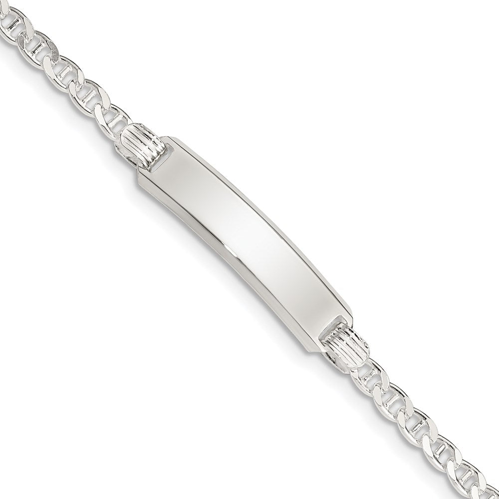 Casted;Polished;Engravable;Lobster;Sterling silver