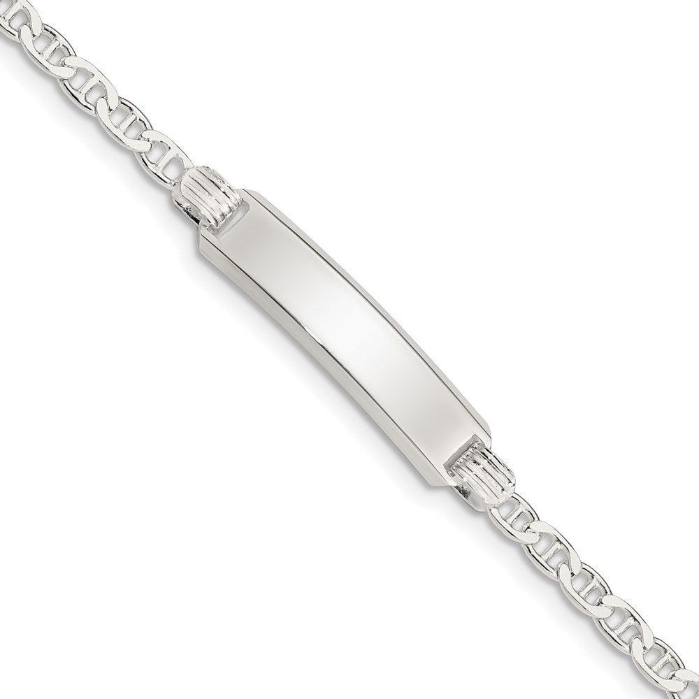 Casted;Polished;Engravable;Lobster;Sterling silver