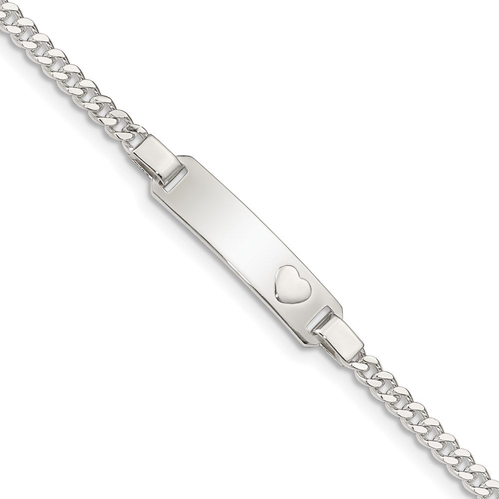 Casted;Polished;Engravable;Lobster;Sterling silver