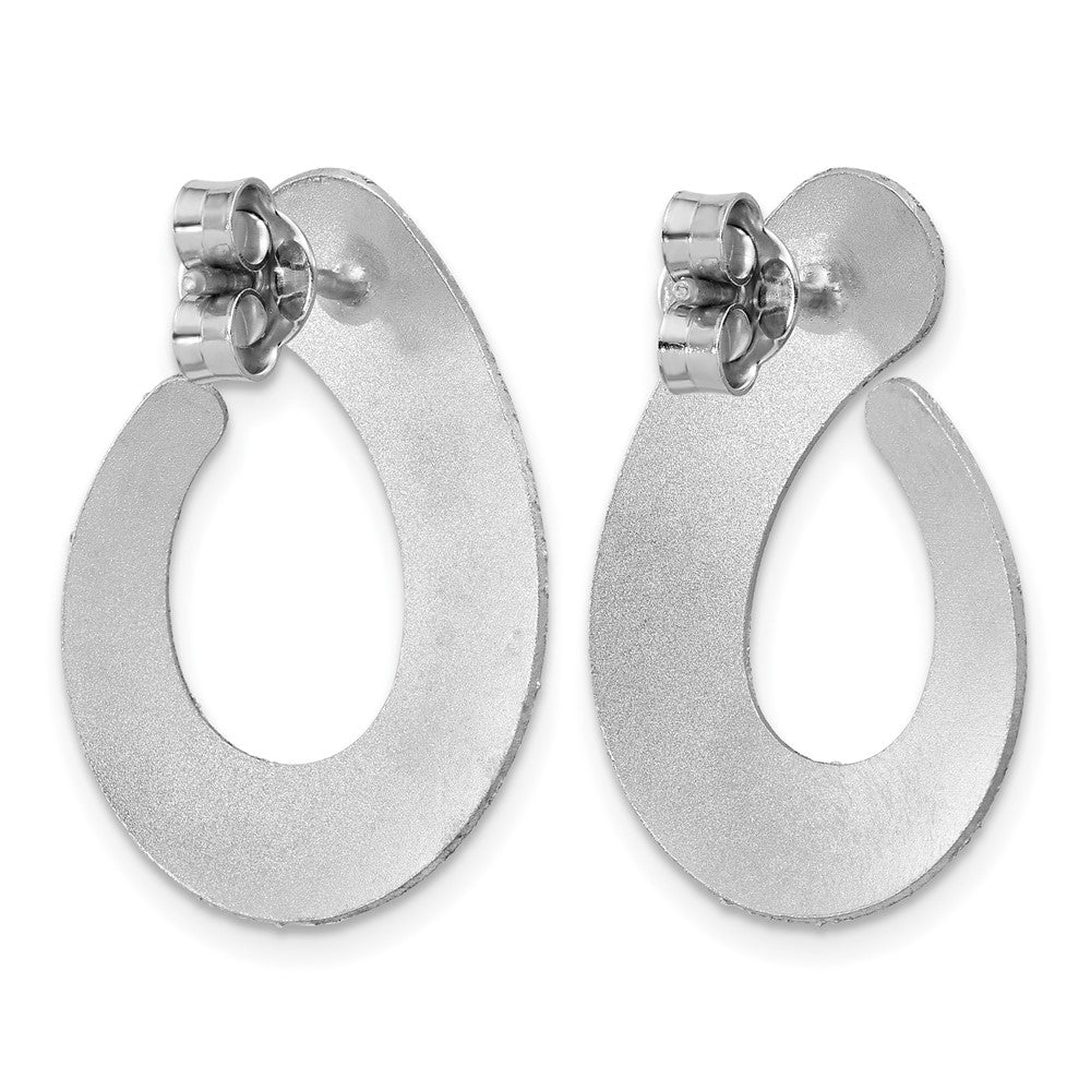 SS RH-plated Radiant Essence Textured Teardrop Post Earrings