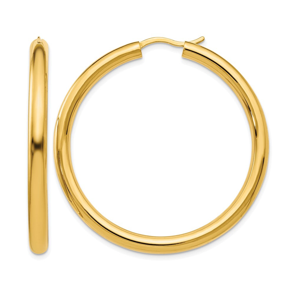 Sterling Silver Gold-plated 3.5mm Tube Earrings