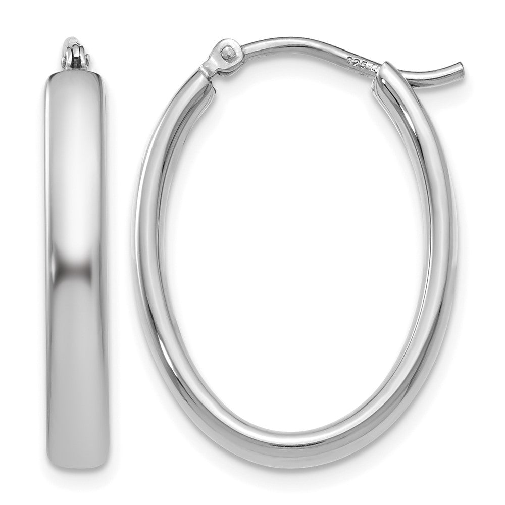 Polished;Sterling silver;Oval