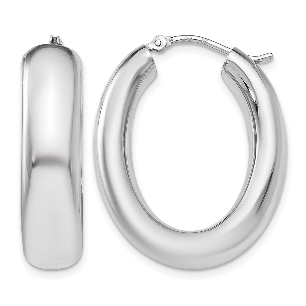 Polished;Sterling silver;Oval
