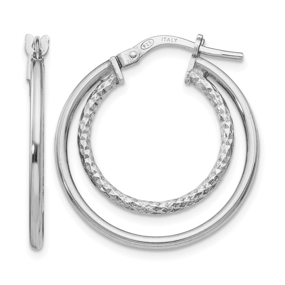 Polished;Sterling silver;Diamond Cut