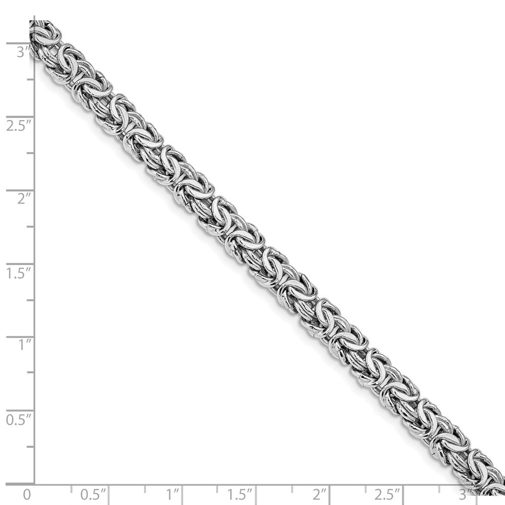 Sterling Silver Rhodium-plated Fancy Bracelet