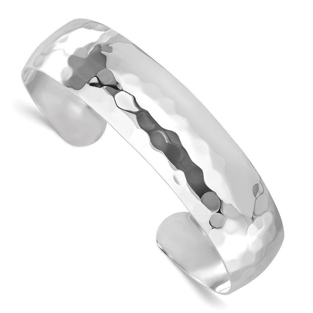 Polished;Sterling silver;Slip on;Hammered;Metal