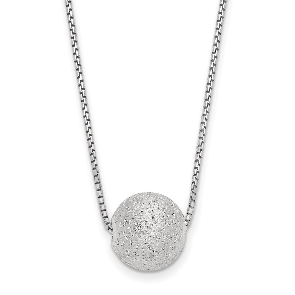 Sterling silver;Fancy lobster;Laser-cut;Rhodium-plated;2in extension