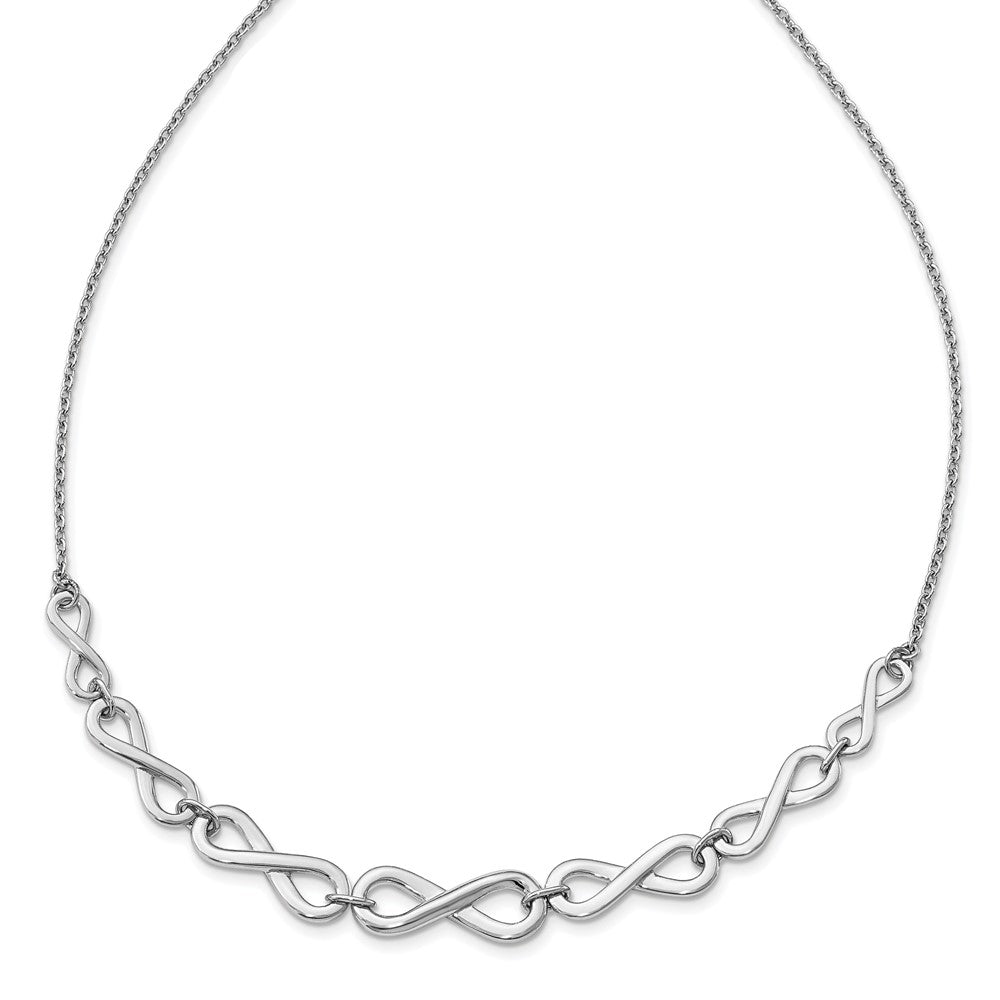 Polished;Sterling silver;Fancy lobster;2in extension
