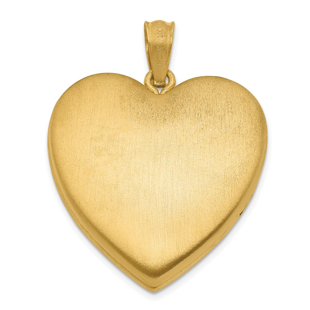 1/20 14K Gold Filled 4-Frame Enameled Heart Locket