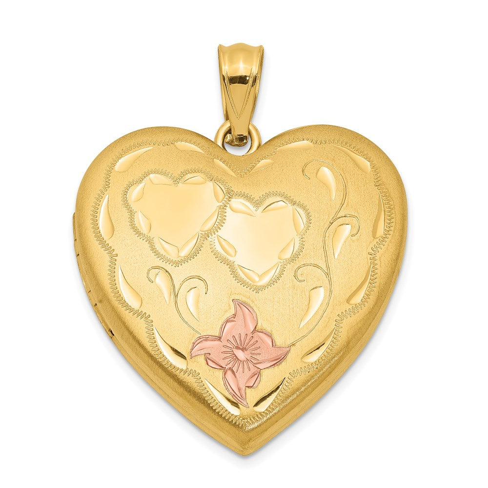 Diamond-cut;Engravable;Enamel;Sterling silver;Not engraveable by QG;Laser-cut;Gold filled;Polished & satin;23mm;Holds 4 photos