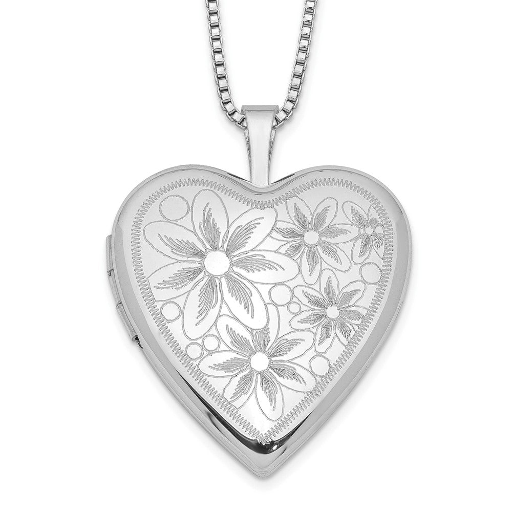 Engravable;Spring Ring;Sterling silver;Not engraveable;Polished & satin;18in chain;Patterned;Gift Boxed