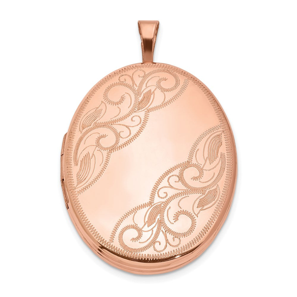 Polished;Engravable;Sterling silver;Not engraveable by QG;Rose gold-plated;26mm