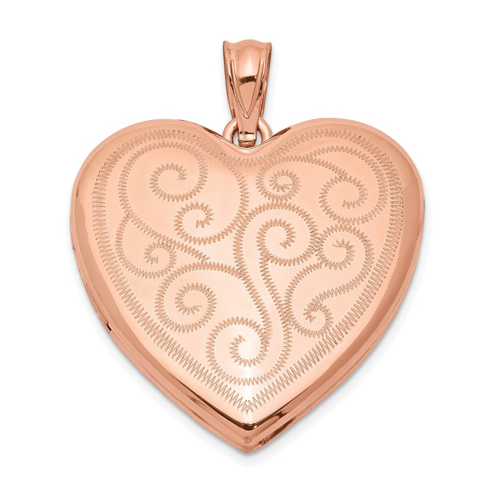 Polished;Engravable;Sterling silver;Not engraveable by QG;Rose gold-plated;24mm