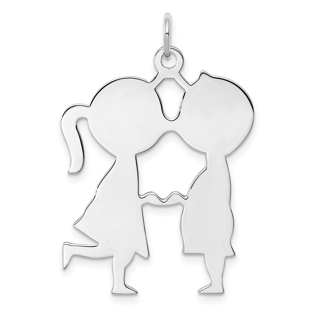 Polished;Engravable;Sterling silver;Flat;Fits up to 3mm