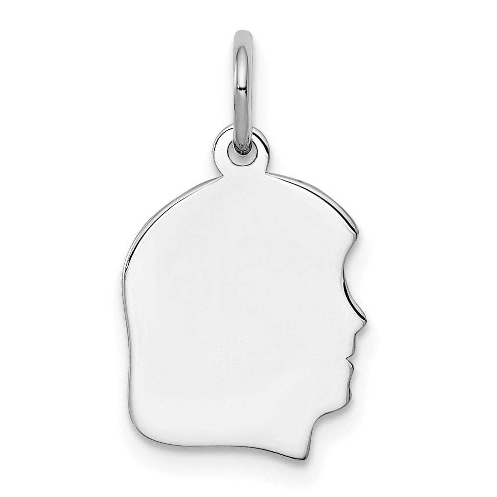 Polished;Flat back;Engravable;Sterling silver;Satin Back;Fits up to 3mm