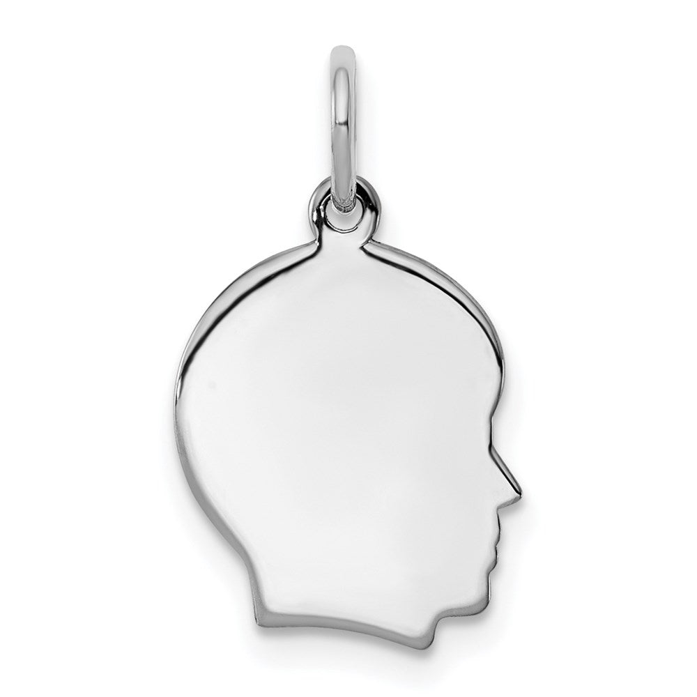 Polished;Flat back;Engravable;Sterling silver;Fits up to 3mm