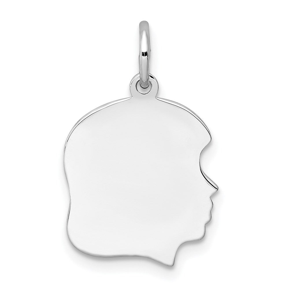 Polished;Flat back;Engravable;Sterling silver;Fits up to 3mm