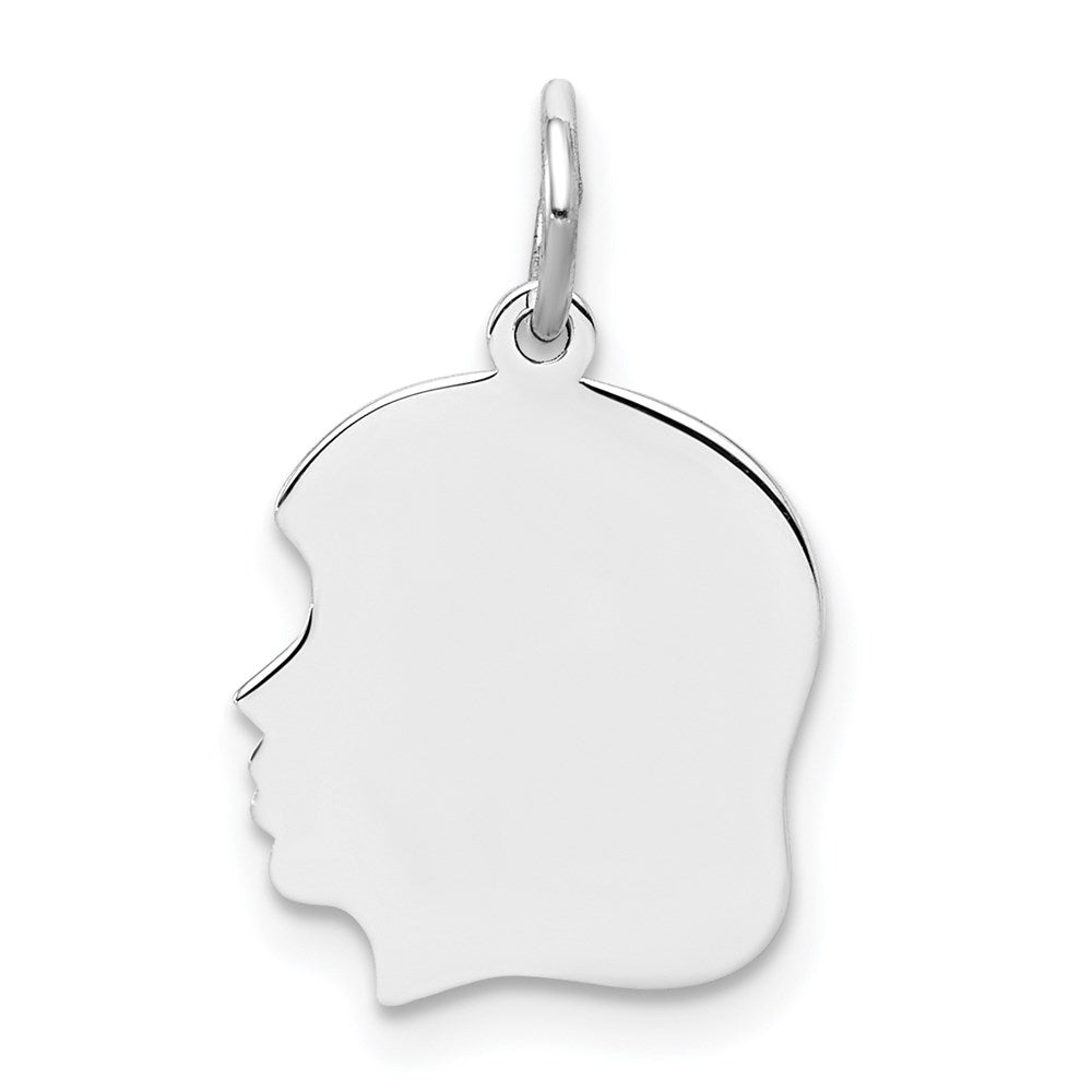 Polished;Flat back;Engravable;Sterling silver;Satin Back;Fits up to 3mm