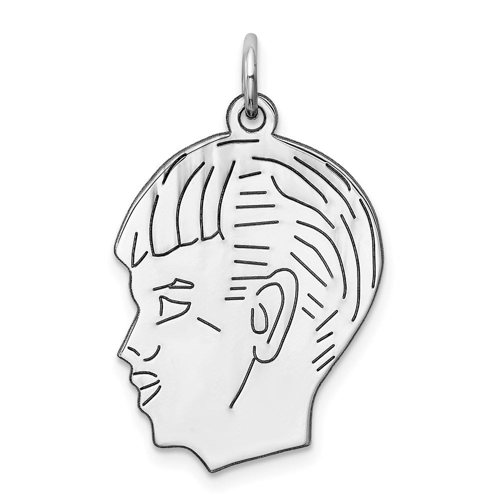 Polished;Flat back;Engravable;Sterling silver;Fits up to 3mm