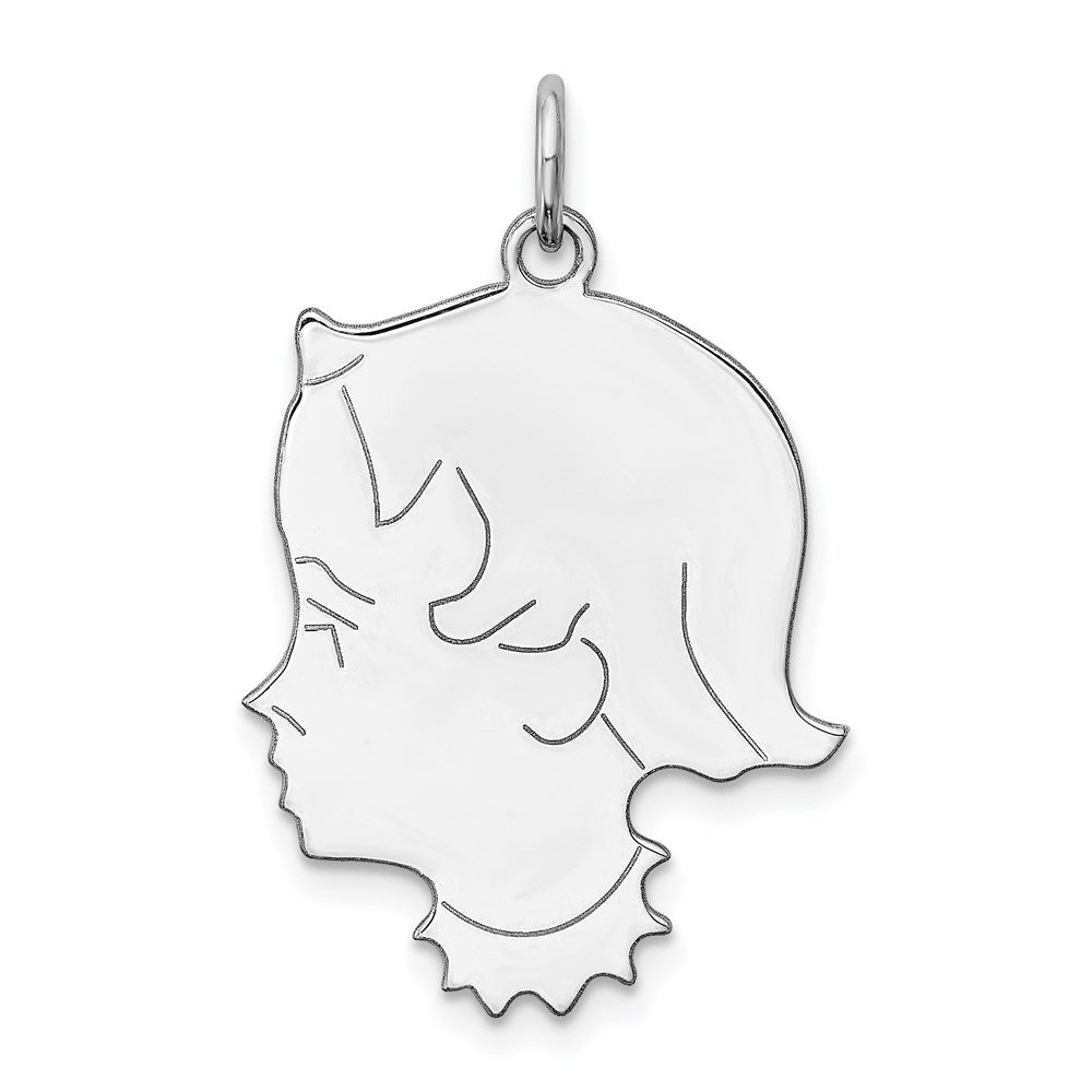 Polished;Flat back;Engravable;Sterling silver;Fits up to 3mm