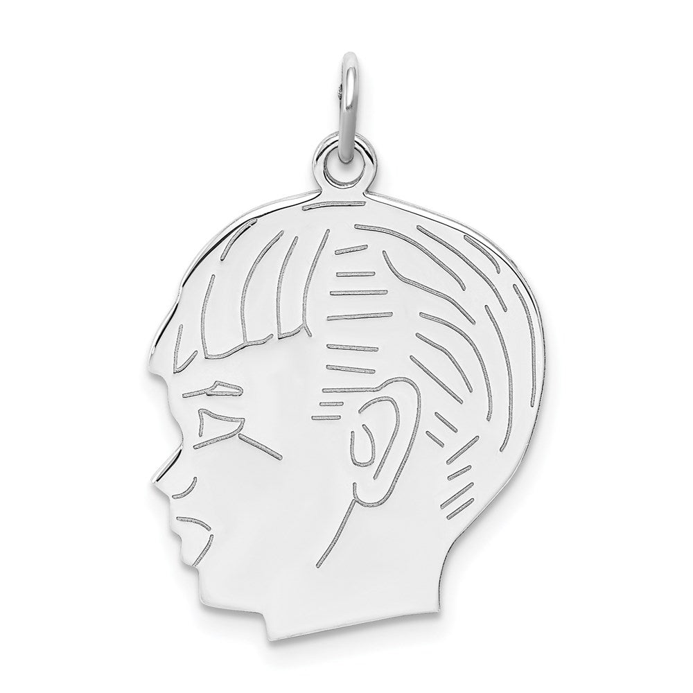 Polished;Flat back;Engravable;Sterling silver;Fits up to 3mm
