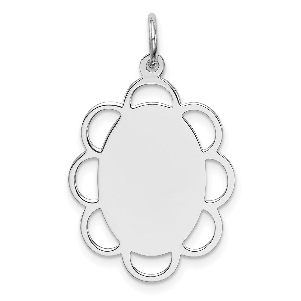 Polished;Engravable;Sterling silver