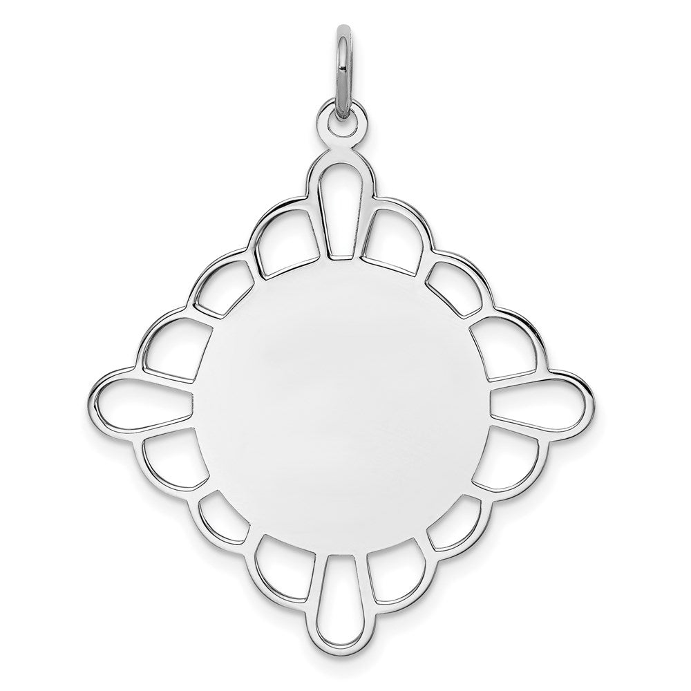 Polished;Engravable;Sterling silver