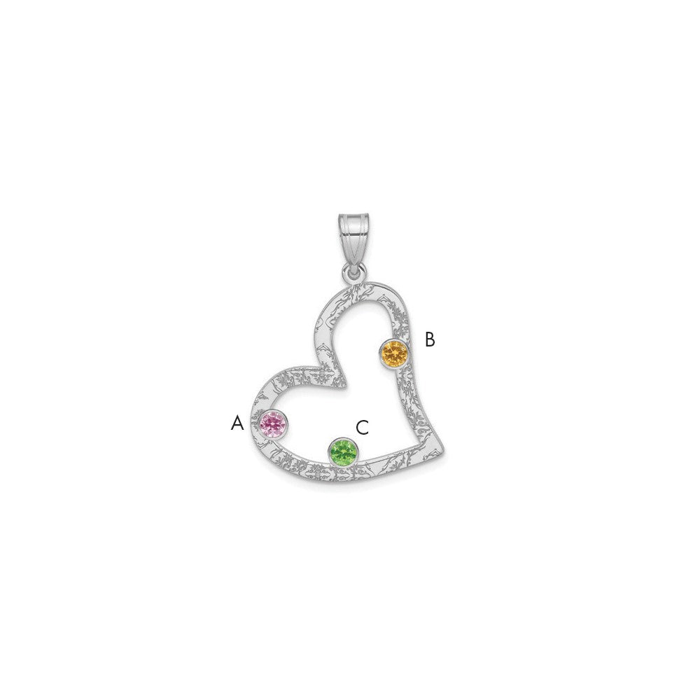 Polished;Stamped;Sterling silver;Laser-cut;Crystal