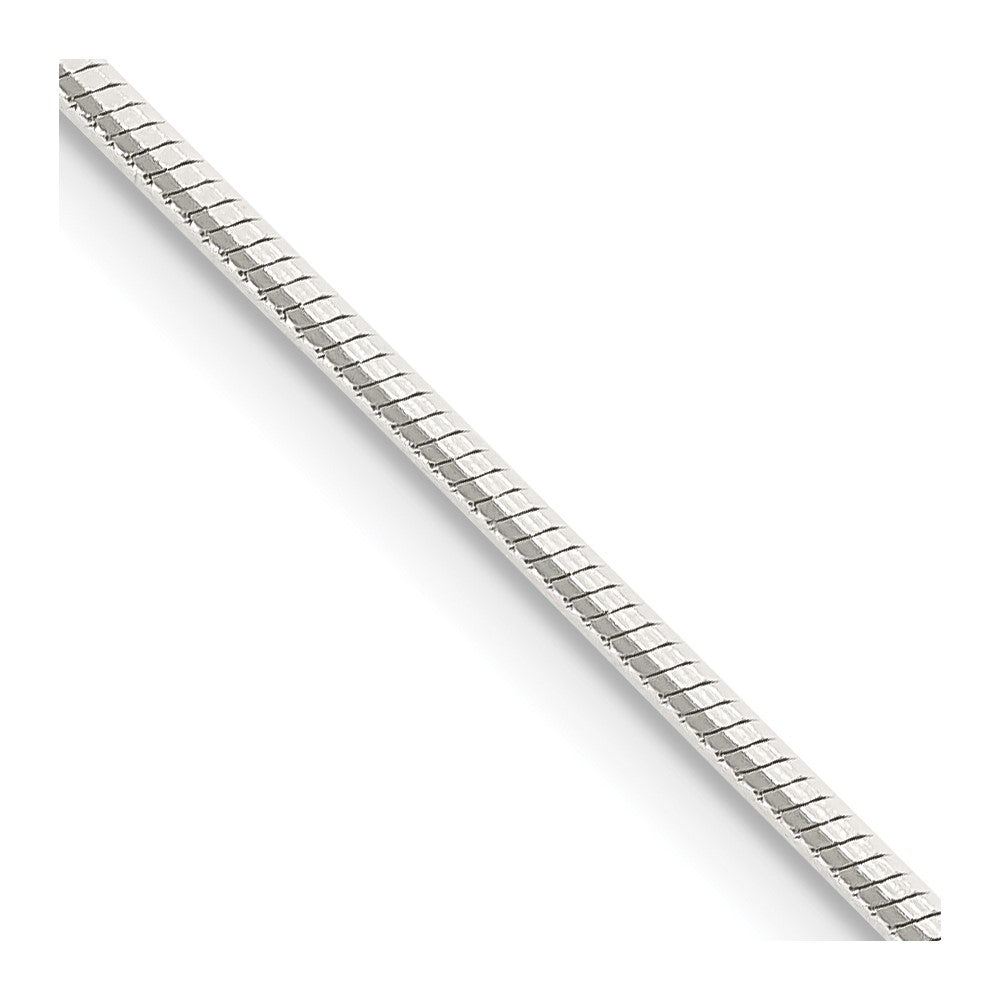 Solid;Polished;Lobster;Sterling silver;Snake Chain;Octagon