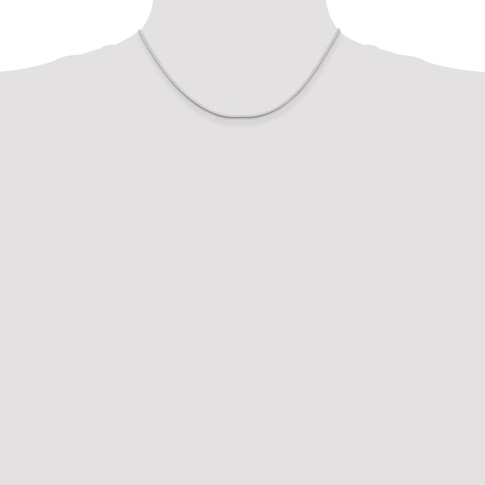 Sterling Silver 1.35mm Octagonal Snake Chain