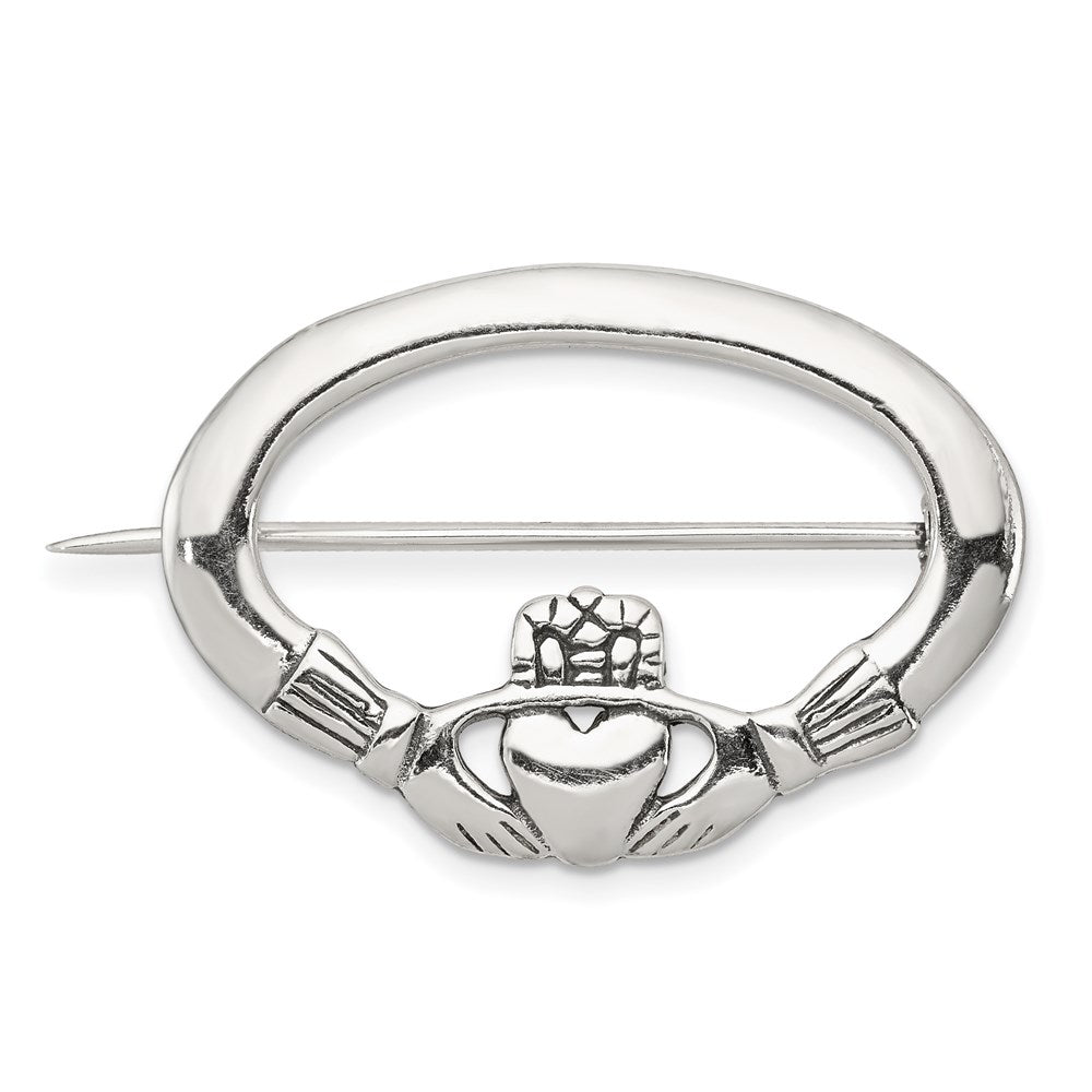 Solid;Casted;Polished;Sterling silver;Textured back;Antiqued