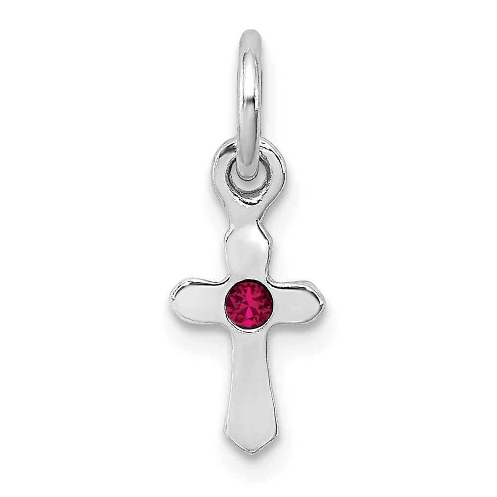 Polished;Sterling silver;Rhodium-plated;Preciosa crystal