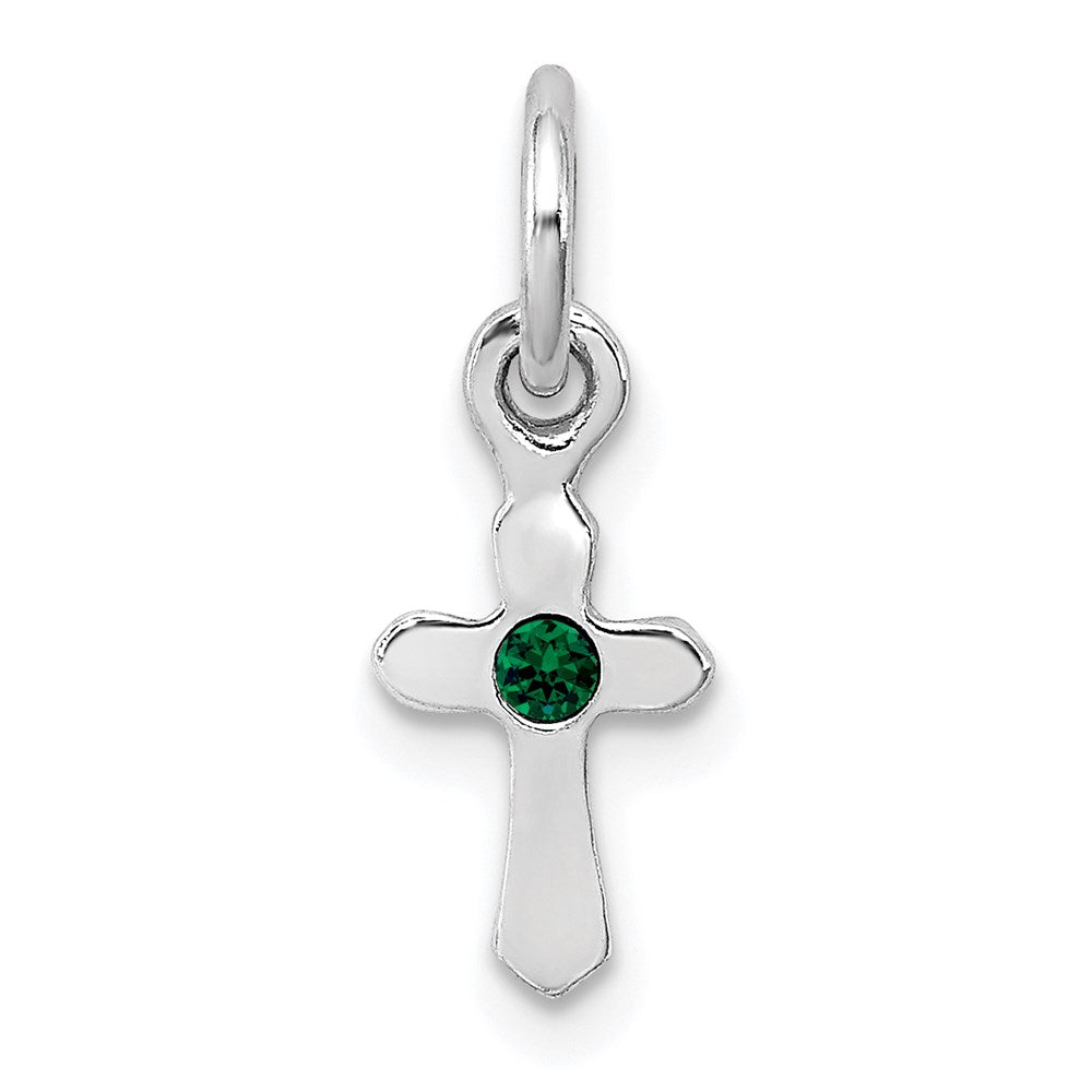 Polished;Sterling silver;Rhodium-plated;Preciosa crystal