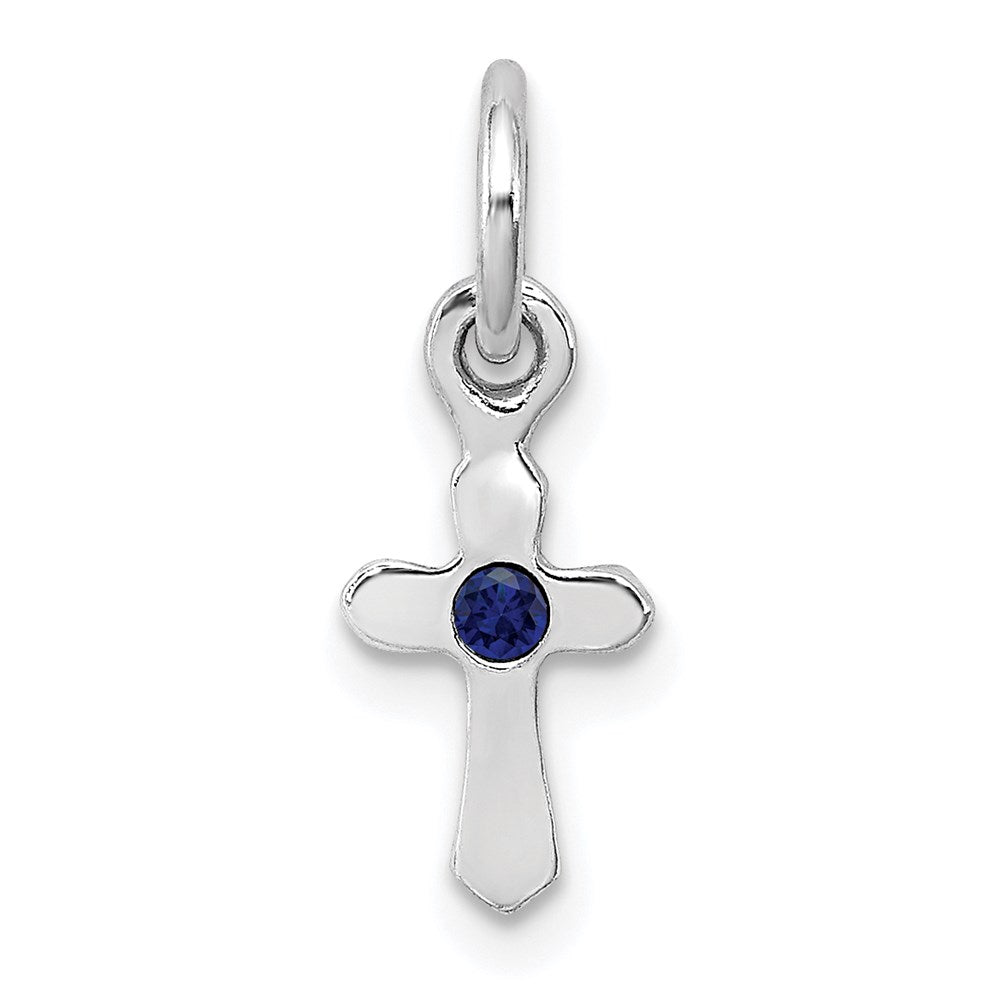 Polished;Sterling silver;Rhodium-plated;Preciosa crystal
