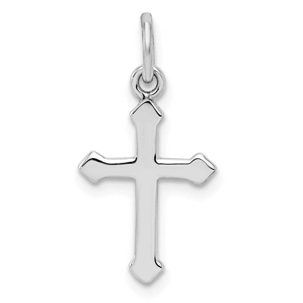 Polished;Sterling silver;Rhodium-plated