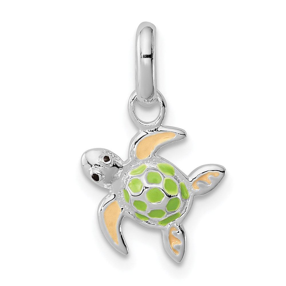 Polished;Enamel;Sterling silver;Dangle